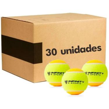 Imagem de Bola De Beach Tennis Bolinha Tomahawk - Pack Com 30 Unidades - Infinit