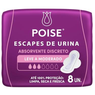 Imagem de Poise® Absorvente para Escapes de Urina Discreto Moderado 8un