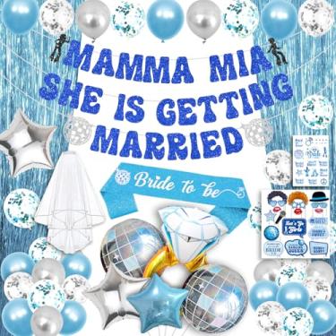Imagem de Mamma Mia Bachelorette, 86Pcs Mamma Mia Party Decorations Mamma Mia She is Getting Married, Disco Bachelorette Party Decorations, Dancing Queen Party Decorations Wedding Bridal Shower Party