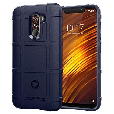 Imagem de XIAOMI Capa para PocoPhone F1, escudo robusto, material TPU de fibra de carbono, macio, antiderrapante, macio, anti-impressão digital, capa totalmente protetora para XIAOMI PocoPhone F1