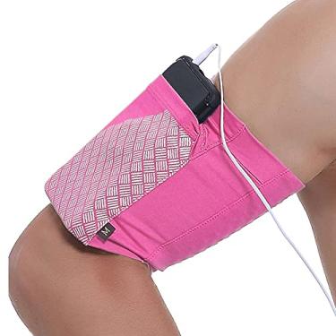 Imagem de Braçadeira esportiva universal para todos os telefones. Braçadeira de celular para corrida, fitness e ginástica (iPhone X/8/7/6/Plus, Samsung Galaxy S9/S8/S7/S6/Edge/Plus & LG, mais) Rosa, GG