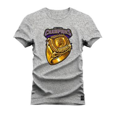 Imagem de Camiseta Unissex Moda Streetweat Confortável Algodão Champions Ring -