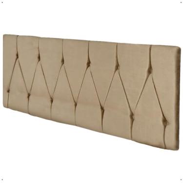 Imagem de Cabeceira Estofada Suspensa Para Cama Box Casal Queen 1,60 Classic - Bege Lojas Rpm