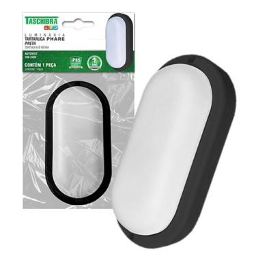 Imagem de Kit 2 Arandela Tartaruga Led Preta Ip65 24w Branco Neutro 4000K - TASC