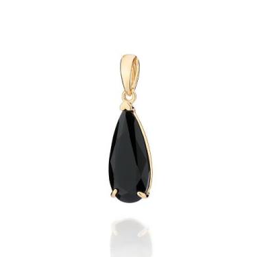 Imagem de Pingente rommanel banhado ouro 3x 24k 18k e 22k feminino pedra cristal