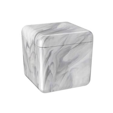 Imagem de Porta Algodão Cotonetes Cube Organizador Mármore 20879/0480 Coza, 2087