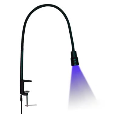 Imagem de Lâmpada UV LED para Cílios, Esmalte Em Gel de Cura Rápida Intellisense de 4 Temporizadores, Lâmpada Roxa para Unhas, Base de Braçadeira de Mesa Com Pescoço de Ganso Flexível e