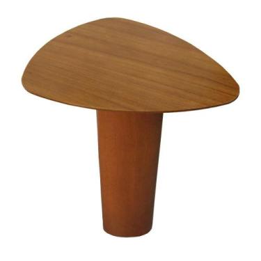 Imagem de Mesa de Apoio Sintra Tampo Cinamomo e Base Champagne - 74823 - Sun Hou