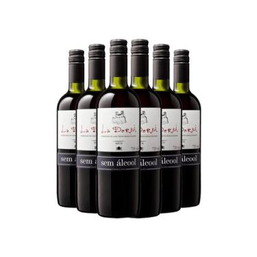 Imagem de Caixa do vinho sem álcool tinto seco 6 unidades - La Dorni