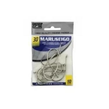 Imagem de Kit 10 Anzol Pesca Marine Sports Maruseigo Nickel N-30