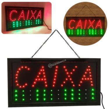 Imagem de Placa Painel De LED Letreiro Bar Luminoso Neon LED Pisca Bar Suporte P