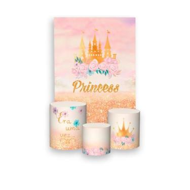Imagem de Painel De Festa Vertical 1,50 x 2,20 + Trio De Capas Cilindro - Castel