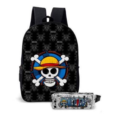 Imagem de Kit Mochila com Estojo Escolar Infantil Série One Peace - Use Thuco, M