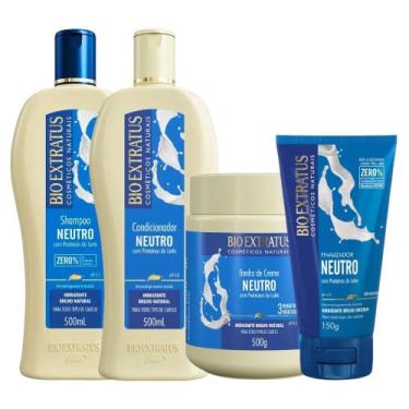 Imagem de Kit 1 Shampoo 1 Cond 1 Banho creme Brilho Natural Neutro 500ML 1 Final