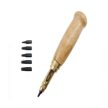 Imagem de Furador Perfurador Manual Rotativo 6 Medida Patchwork Tecido Couro - L