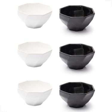 Imagem de Conjunto 6 Bowls 350ml Tigela Cumbuca Cerâmica para Saladas Cereais So