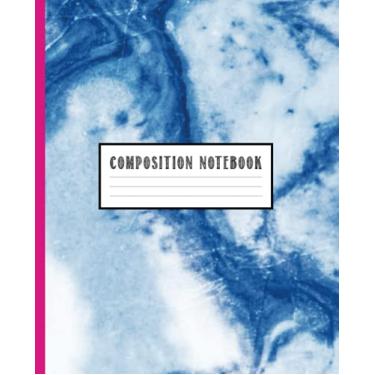 Imagem de Composition Notebook: Adorable Blue Marble Background | Wide-Ruled, 7.5 x 9.25, 120 Pages, For kids, teens, and adults (Composition Notebooks)