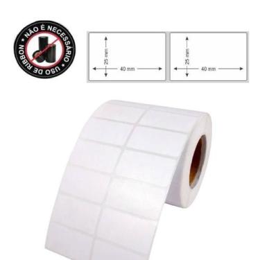 Imagem de Etiqueta Térmica 40x25 2 Colunas - 1 Rolos - Xd Mega, Etiqueta Térmica
