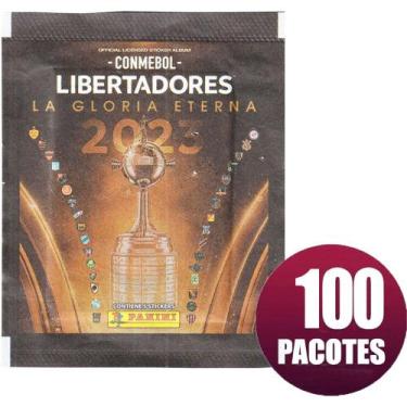 Imagem de Kit 500 Figurinhas Libertadores Conmebol 2023 A Glória Eterna Em 100 E