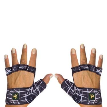 Imagem de Luva Fitiness em Neoprene Gold Sports Rabisco, M, Preto, Unissex