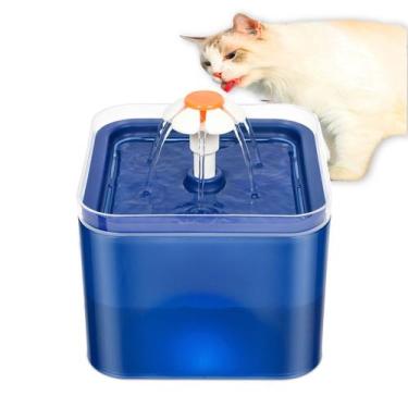 Imagem de bebedouro fonte para gatos pet automático com filtro água - mmcomercio