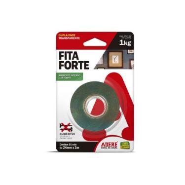 Imagem de Fita Dupla Face Forte Adere Transp 24Mmx2M Blister