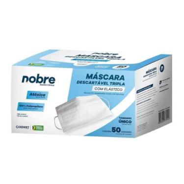 Imagem de Máscara Descartável Tripla Com Elástico - Nobre