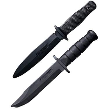 Imagem de Conjunto de 2 facas de treino de borracha Cold Steel – 1 treinador de borracha para manutenção da paz e 1 treinador Leatherneck-SF, preto