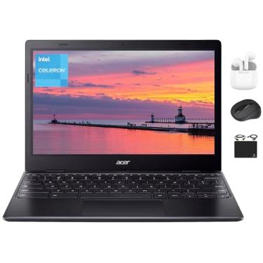 Imagem de acer Laptop 311 Chromebook 2025 com luz fina, tela HD de 11,6 polegadas, processador Intel N4500 dual-core (até 2,80 GHz), 4 GB de RAM, 64 GB de eMMC, Wi-Fi 5, bateria para webcam 8+ horas, SO Chrome