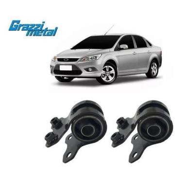 Imagem de 2 Coxim Mancal Bucha Bandeja Focus 2009 2010 2011 2012 2013 - Qualykit