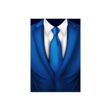 Imagem de Painel De Festa Vertical 1,50 x 2,20 - Dia dos Pais Homens Terno Azul 