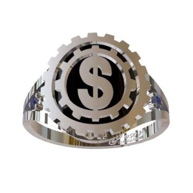 Imagem de Anel De Formatura De Gestão Financeira Em Prata 950k - Vieira Cruz Joi