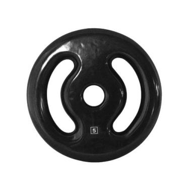 Imagem de Anilha Ferro Fundido Emborrachada Fitness Academia 5,0 Kg - ANILHAS FI