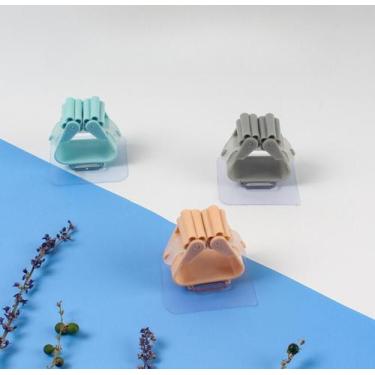 Imagem de 5 Unidades Suporte De Parede Adesivo Para Vassoura Rodo Mop Esfregão S