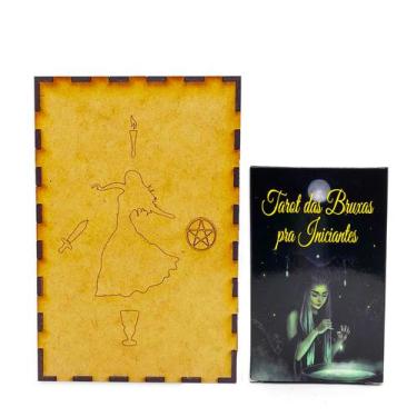 Imagem de Tarô Bruxas para Iniciantes com Porta Tarô Caixa em Madeira - Flash