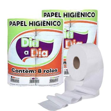Imagem de 16un Papel Higiênico Institucional Branco Empresa Comércio - Dia a Dia