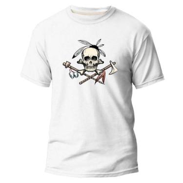 Imagem de Camiseta Algodão Premium Estampa Digital Índio Caveira Foice - Pavesi,