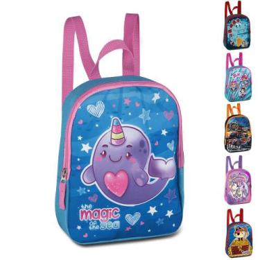 Imagem de Mini Mochila Bolsa Infantil De Costas Escolar Creche Passeio Clio, Bal