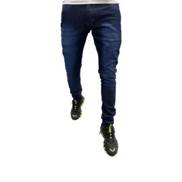 Imagem de Calças Jeans Bigode Escura Com Lycra - Para Homens Dia-a-Dia, 44