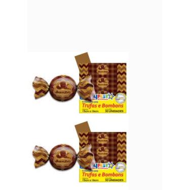 Imagem de Embalagens Para Trufas e Bombons Sabores 15x16cm - LUCKY FEST, DOCE DE