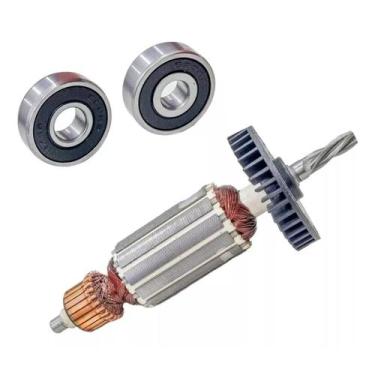 Imagem de Induzido + Rolamento P/ Furadeira Makita Hp1500 220v - Bolte