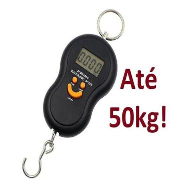 Imagem de Balança Suspensa Digital De Gancho 50kg De Mão Pesca Caça - Duda Store