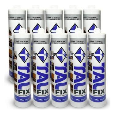 Imagem de Kit Caixa 10 Un.adesivo Selante Cola Pu40 Silicone 400g Construcao ALF