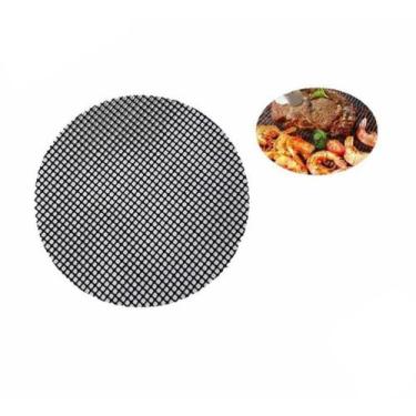 Imagem de Tela De Cozimento Tapete Redondo Para Air Fryer Forno 20,5CX20,5CM CK6