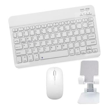 Imagem de Teclado + Mouse Bluetooth E Suporte Compatível Com Galaxy Tab S6 Lite 