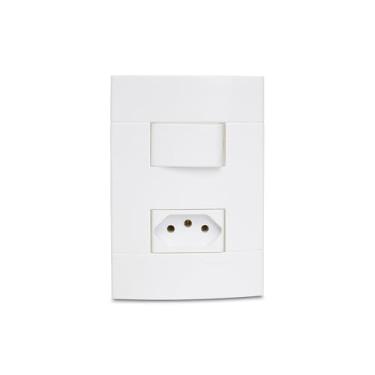 Imagem de Conjunto Interruptor Paralelo + Tomada 2P+T 10A 250V Pl/Br Prm44004721, Schneider Electric