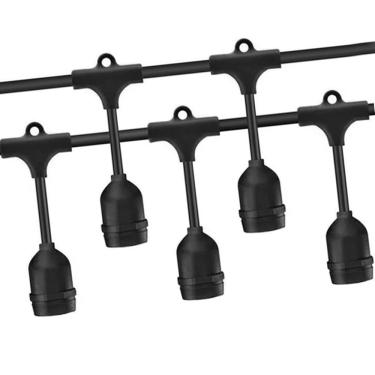 Imagem de Varal de Luzes 10 Metros Extensivel Cordao 10 Bocais Decoraçao Festa Evento Formatura Casamento