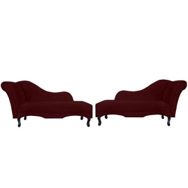 Imagem de Combo 02 Recamier Namoradeira Divã Lado Direito e Esquerdo Olivia Sued