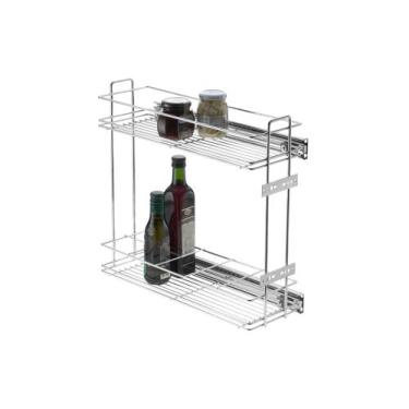 Imagem de Porta Garrafas Duplo Fixação Lateral 180 X 450 X 475mm 2033 Schmitt