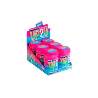 Imagem de Mentos Pote Pure Fruit Up2u Menta E Tutti-frutti Contendo 6 Frascos Co